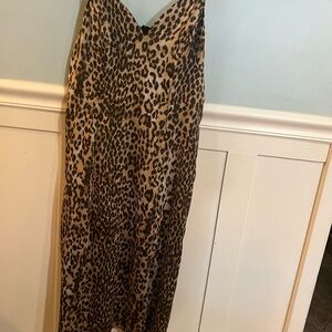 Express Leopard Print midi dress